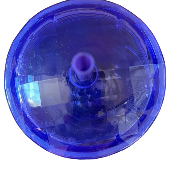 NWT Starbucks periwinkle acrylic kaleidoscope tumbler lid straw 24 oz cold - Picture 3 of 6